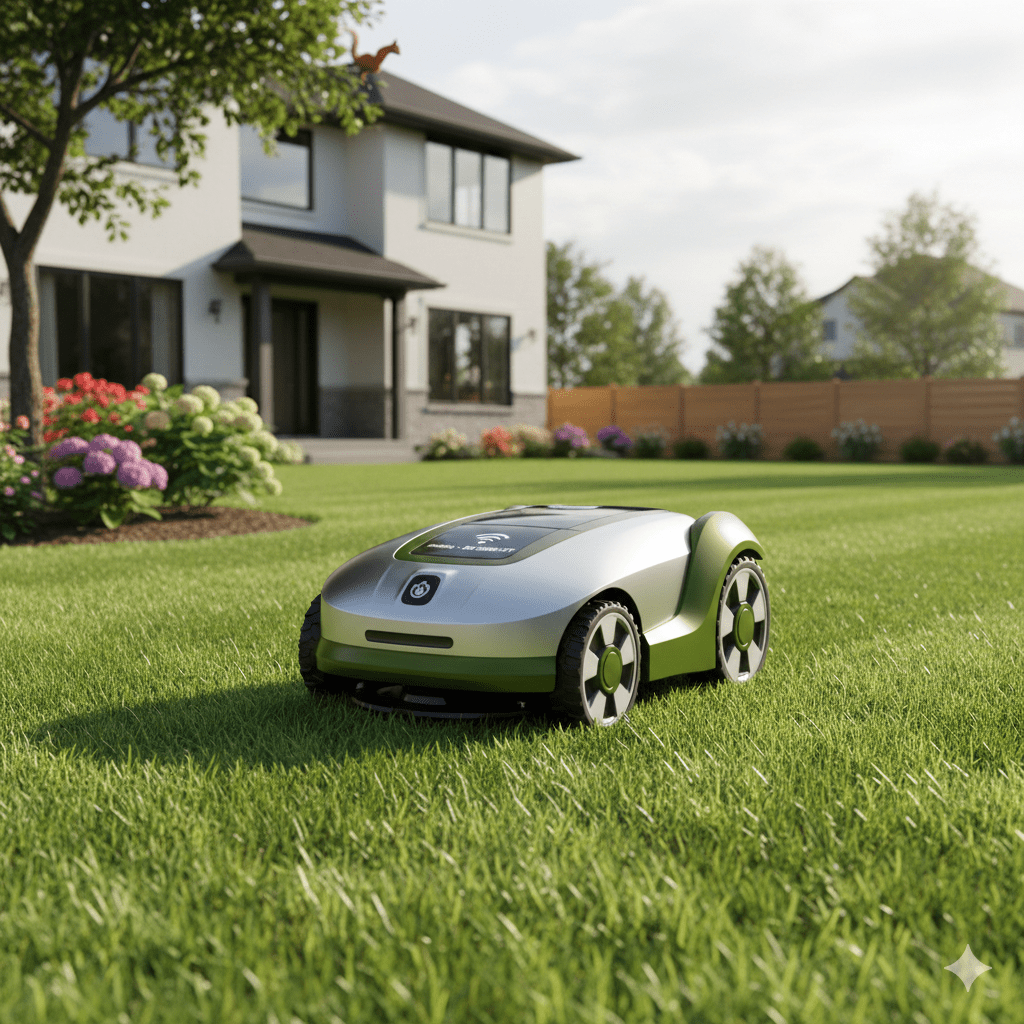 Mähroboter im Garten unterwegs Das große Mähroboter FAQ – Fragen und Antworten zu Mährobotern