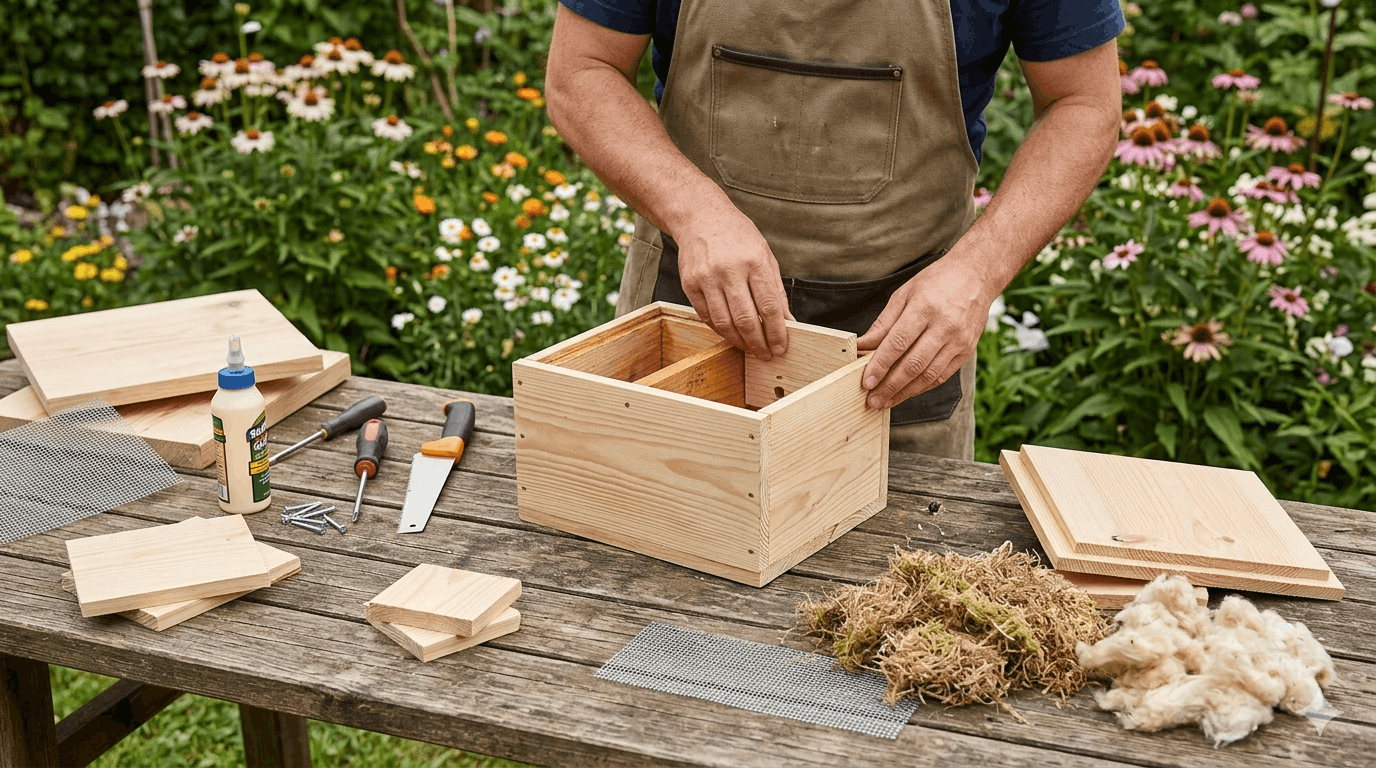 Hummelhaus bauen – Anleitung 2026 (einfach & naturnah)