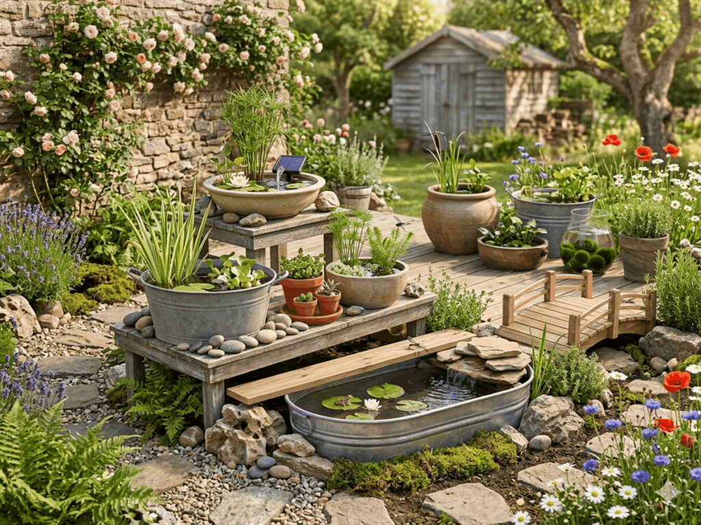 Mini Gartenteich Ideen 2026 – Kreative Wasserwelten für kleine Gärten