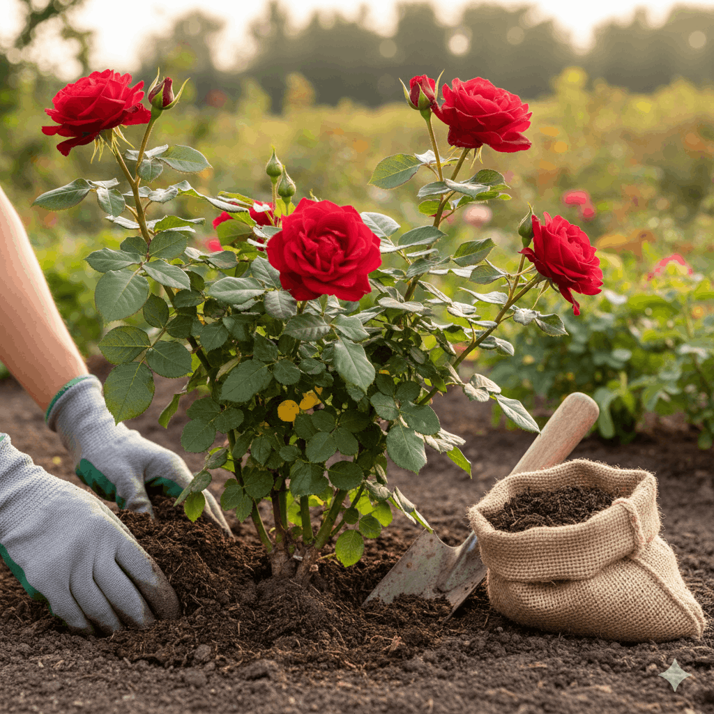 Rosen mit Kompost düngen – So geht es 2026