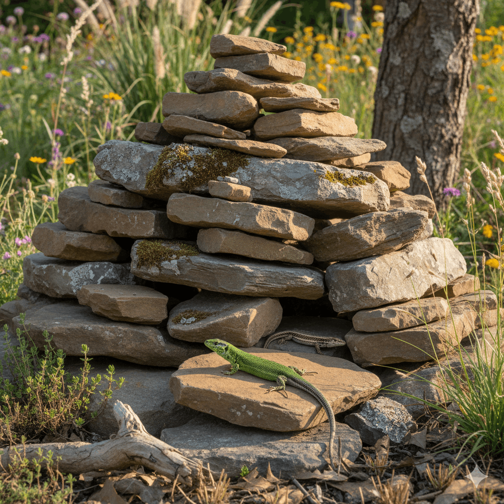 Steinhaufen im Garten für Eidechsen Ideen und Trends 2026