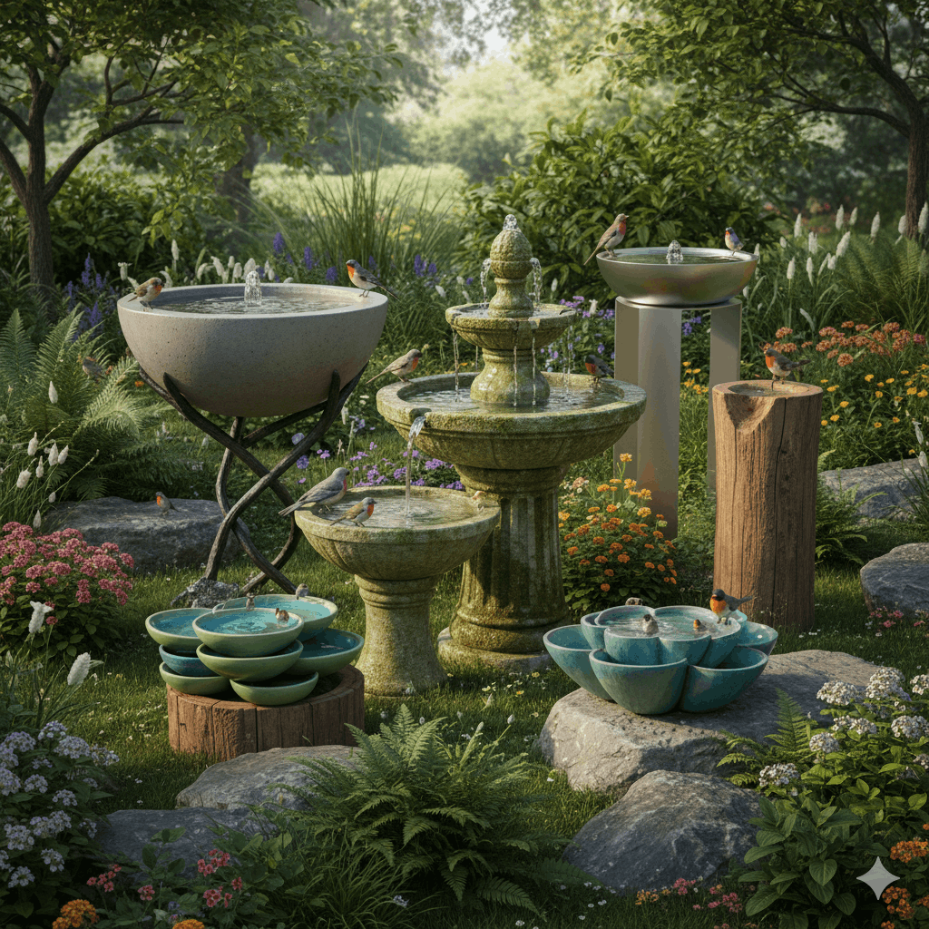 Vogeltränke Garten Ideen 2026 Natürlich, modern und tierfreundlich gestalten