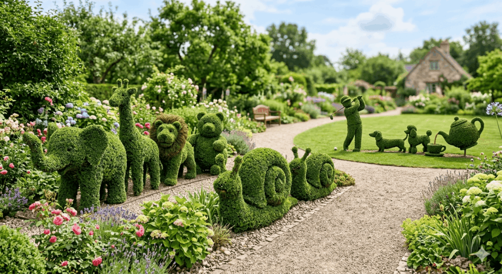 Kreative und lustige Heckenschnitt-Ideen 2026